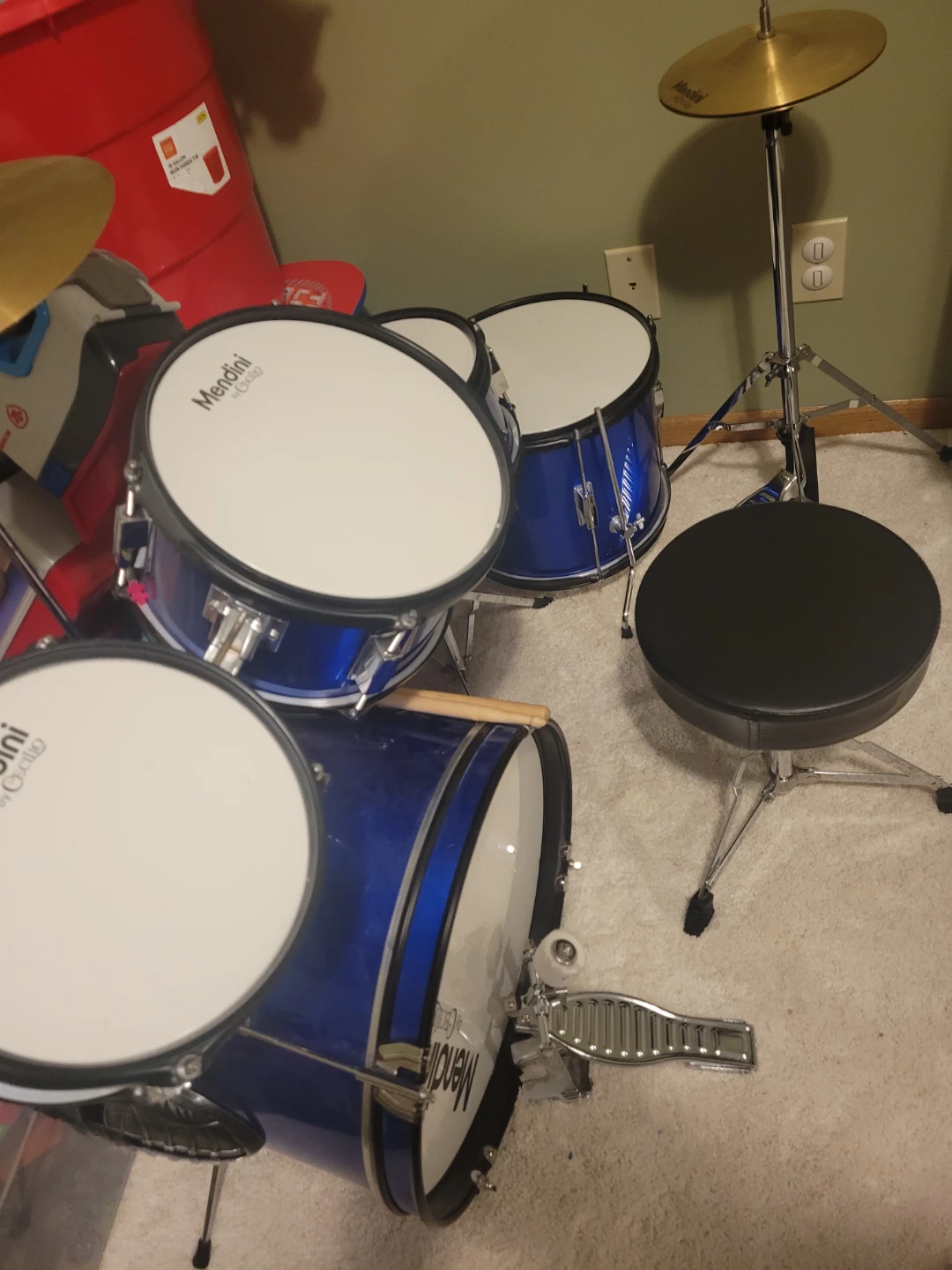 Mendini by Cecilio Blue Drum Set - photo 2