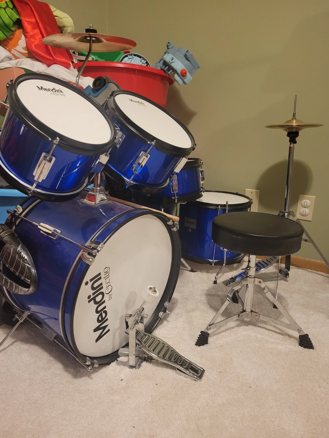 Mendini by Cecilio Blue Drum Set - photo 3