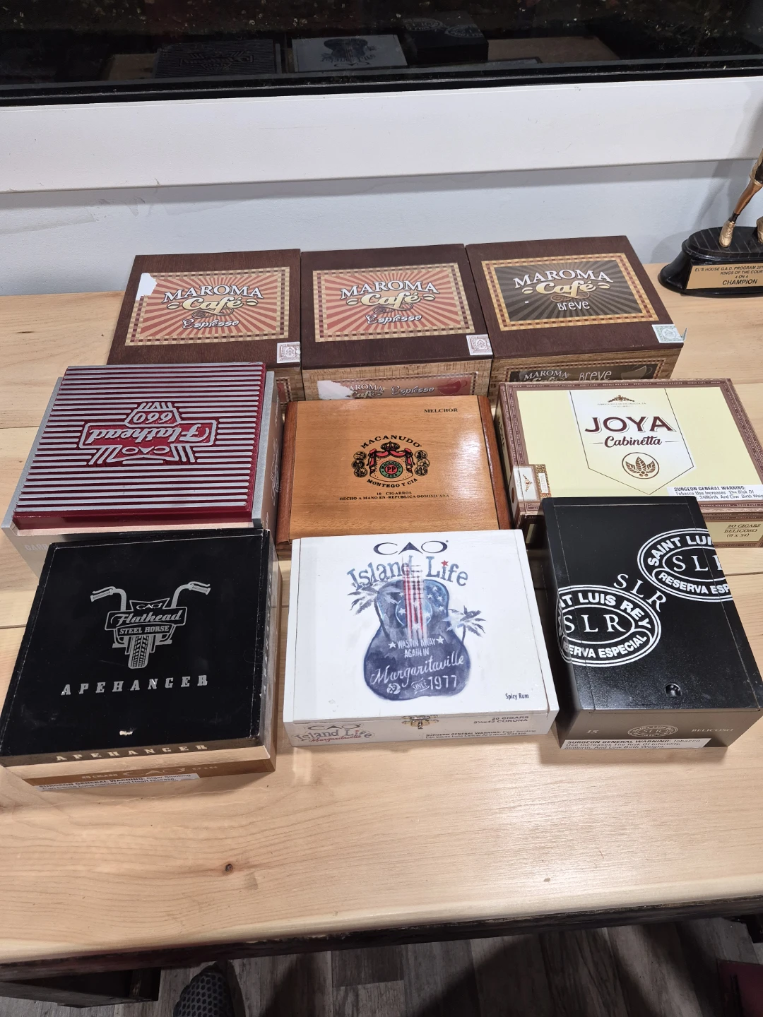10 for $10 Solid Wood, Empty Cigar Boxes
