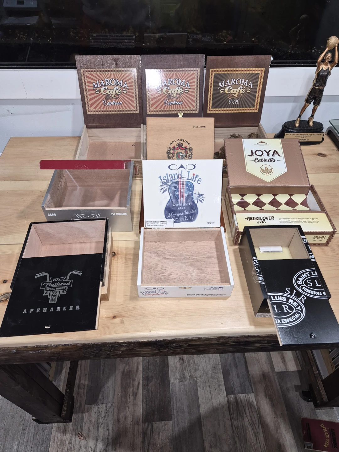 10 for $10 Solid Wood, Empty Cigar Boxes - photo 2