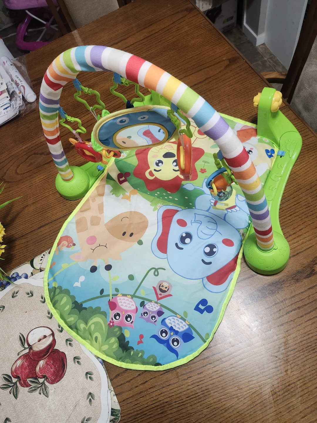Baby Play Gym with Animal Designs