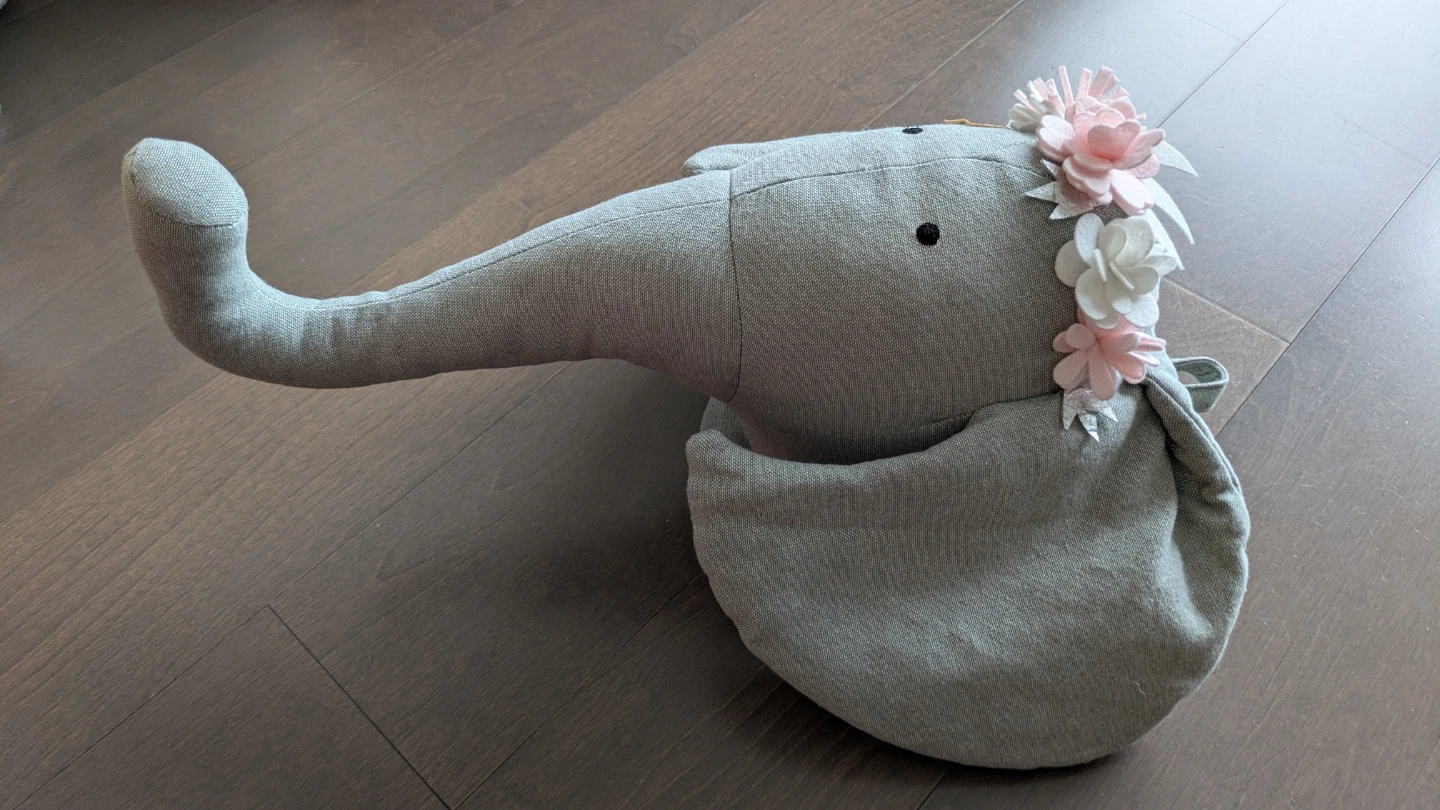 NEW Stuffed Elephant Wall Mount - photo 4
