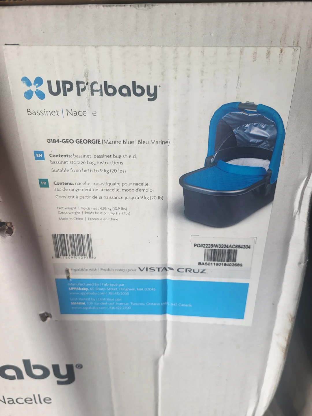 UPPAbaby Bassinet Georgie (Marine Blue)
