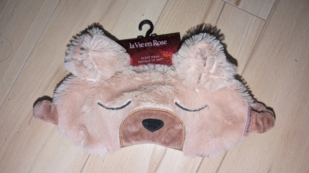 La Vie en Rose Sleep Mask - Brown Bear