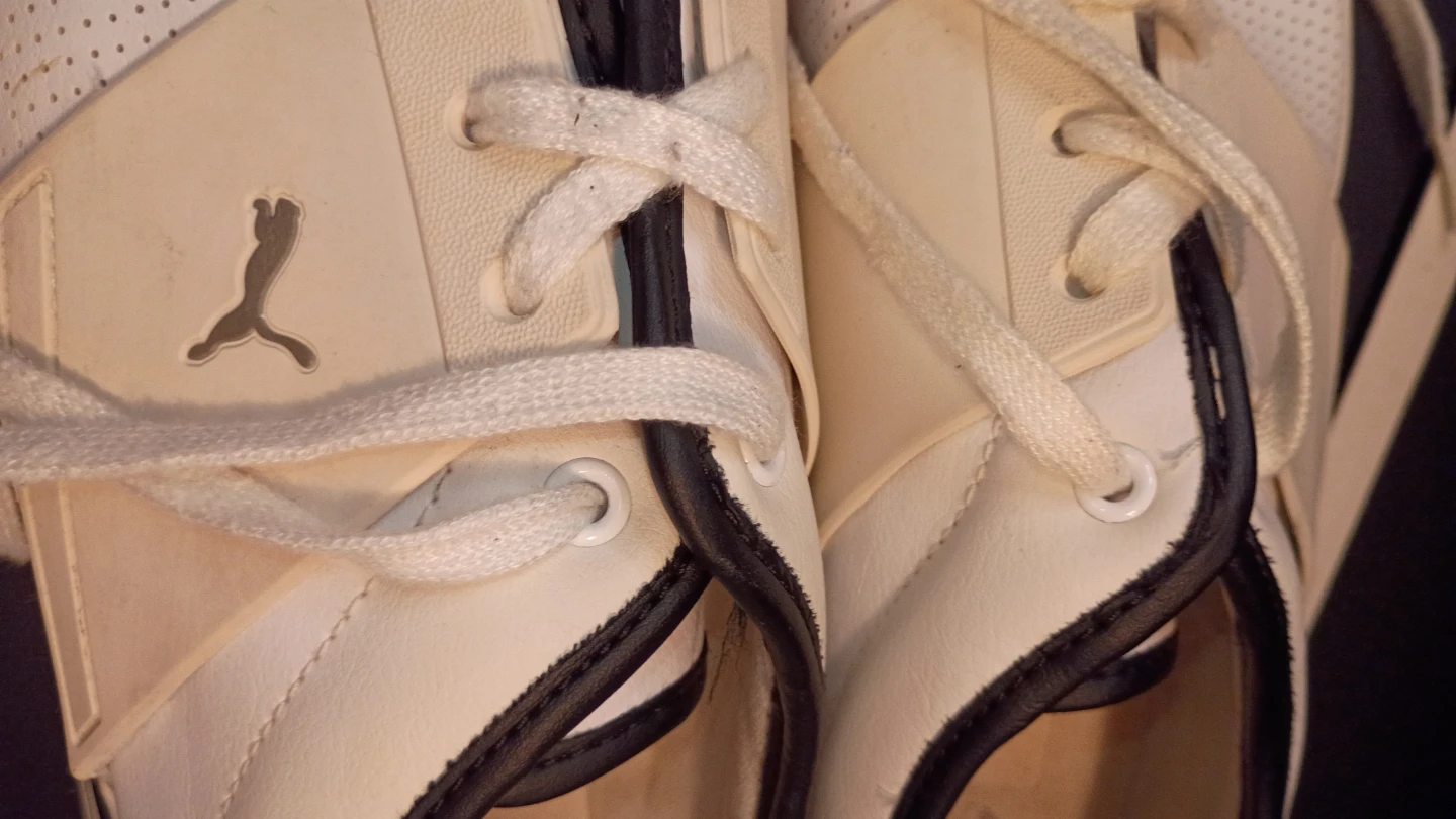 Puma White Perforated Sneakers - US 10 - photo 2
