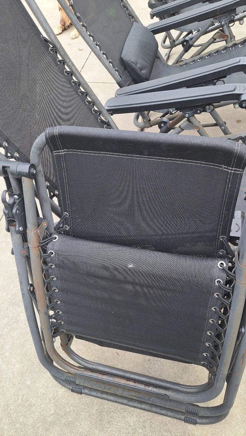 Set of 4 Black Zero Gravity Chairs - photo 5