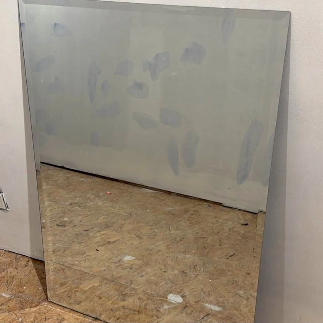 Large Frameless Wall Mirror