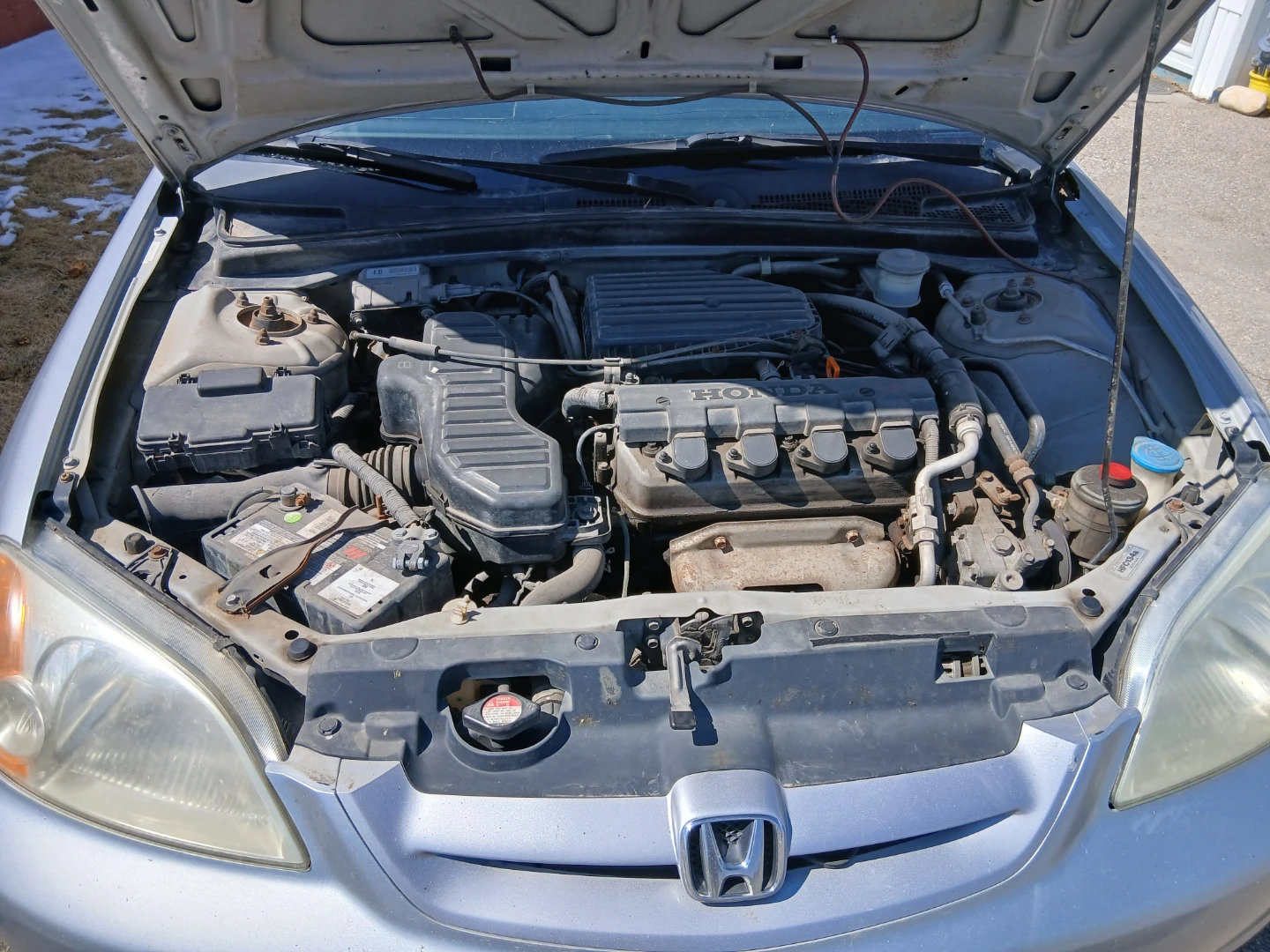 Silver 2003 Honda Civic Coupe - photo 5