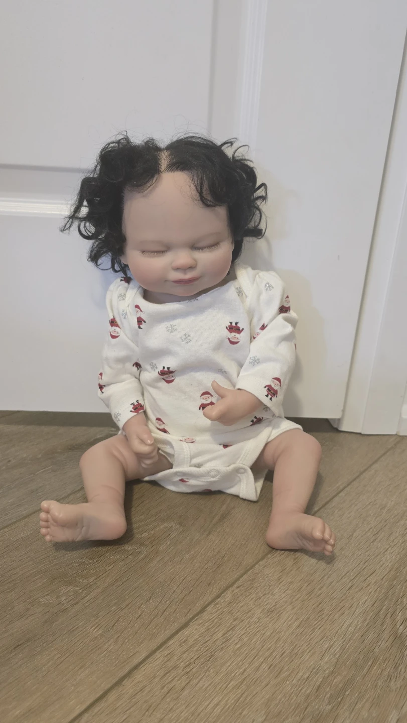 Reborn Baby Doll with Curly Hair - photo 2