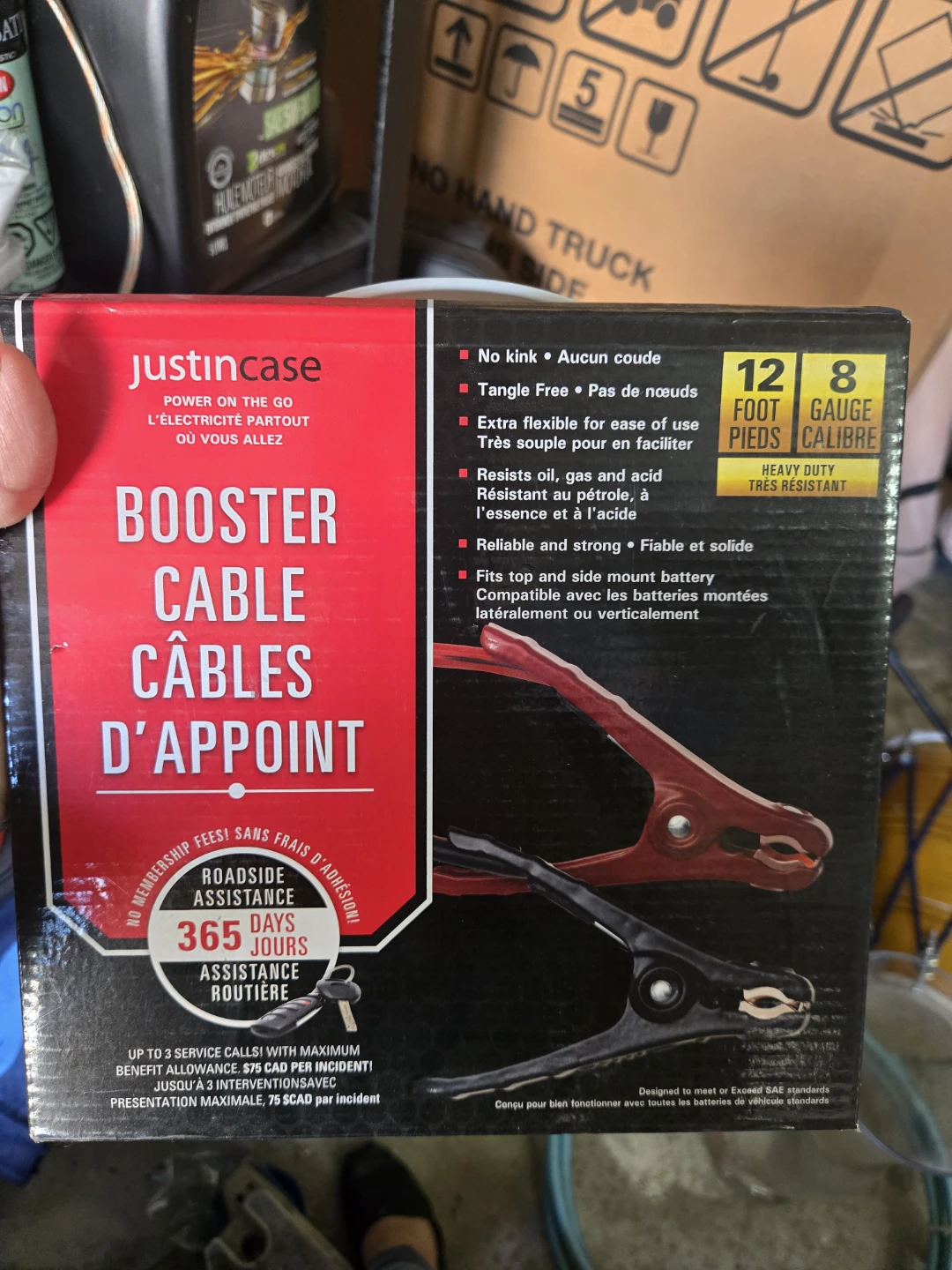 JustinCase 12-Foot Booster Cables