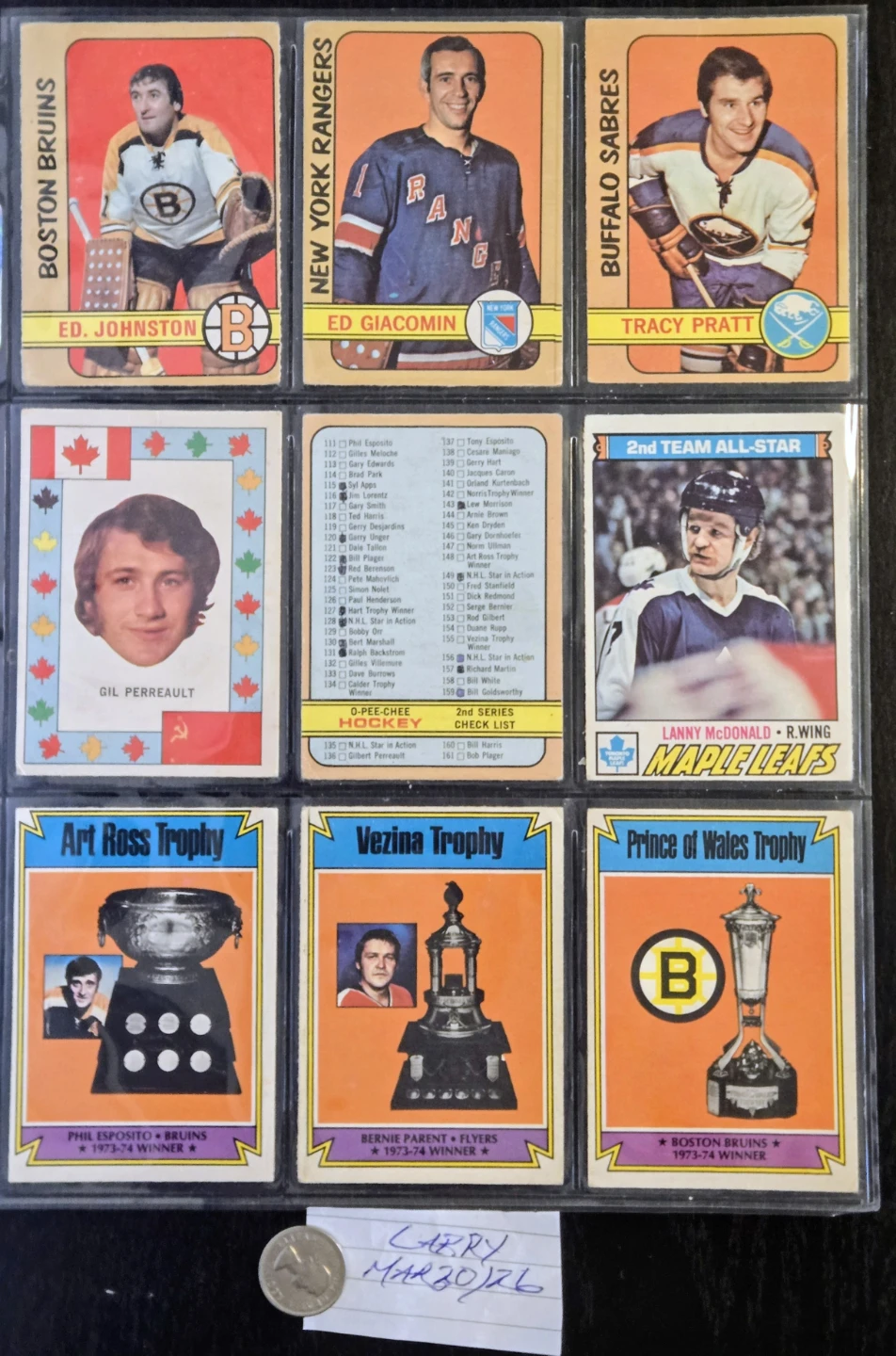 1970's O-Pee-Chee 41 Hockey Cards Lot, HOF, Inserts, Checklist - photo 2