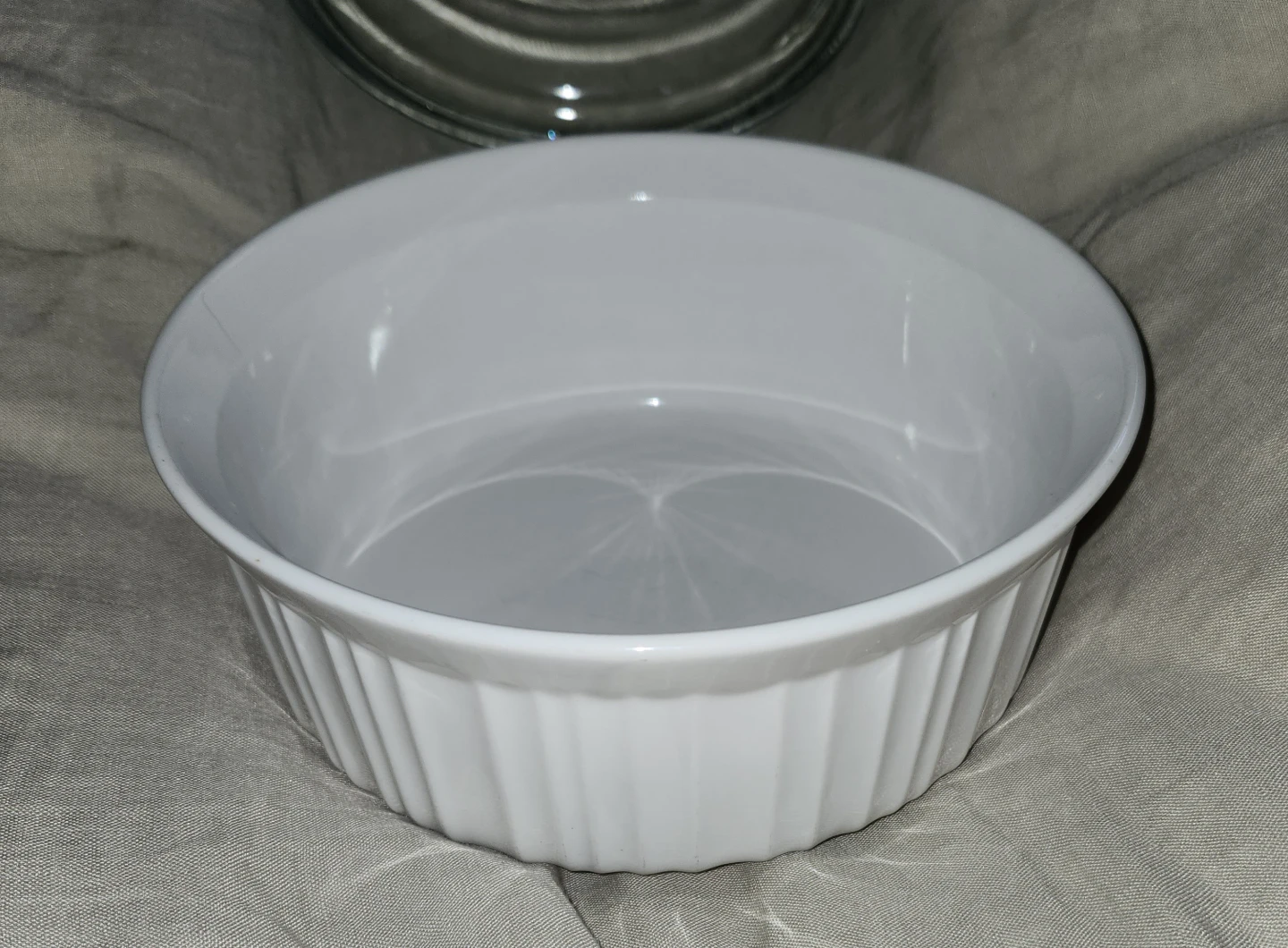 CorningWare French White Stoneware Ramekin Baking Dish 1.5 Qt