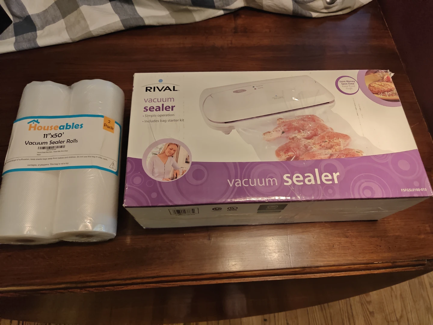 RIVAL Vacuum Sealer with Houseables Vacuum Sealer Rolls