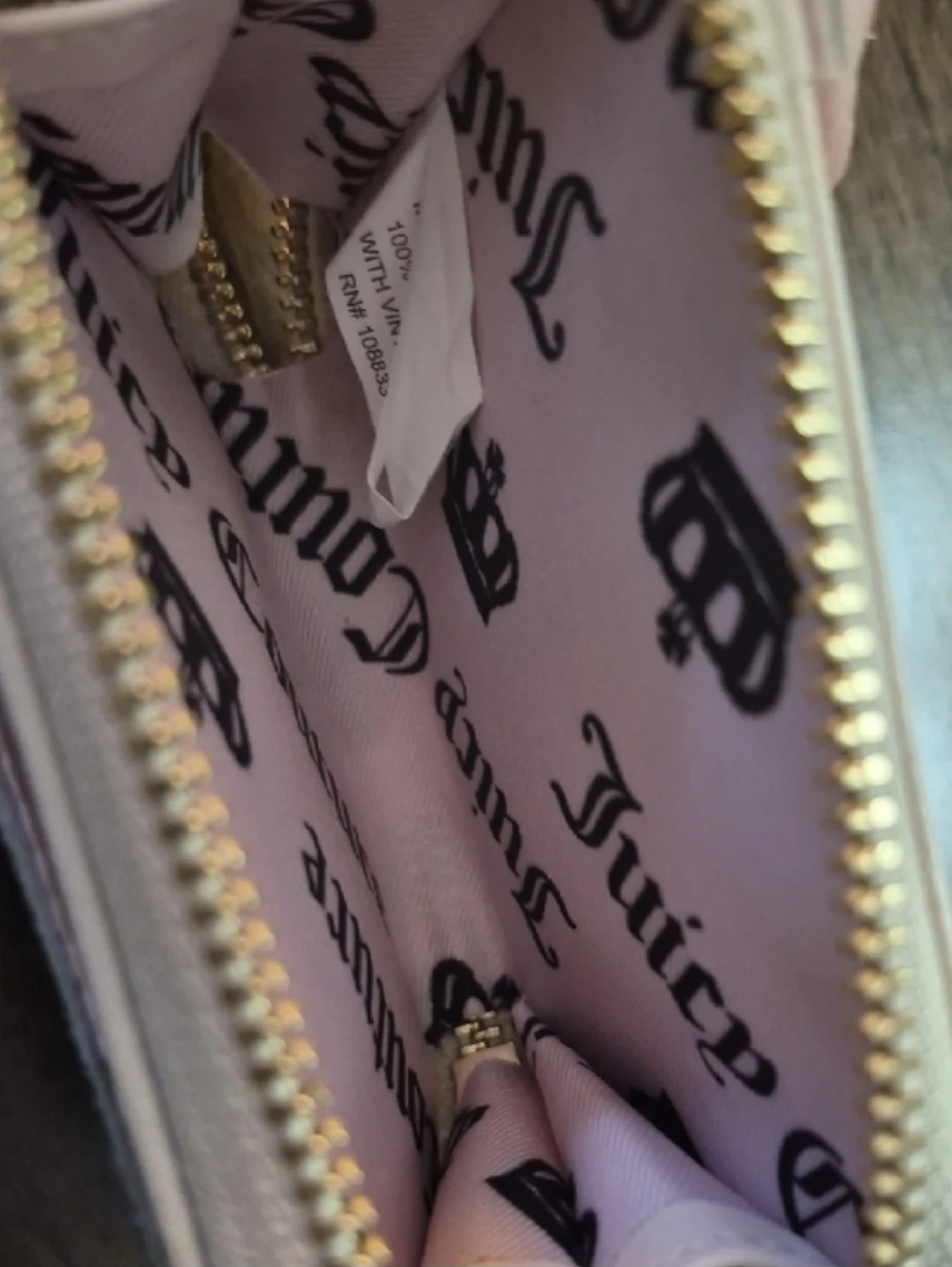 Juicy Couture Velour Wallet with Chain Charm - photo 5
