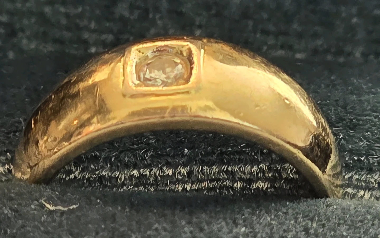 14k. Mens Vintage 14k. Ring with Diamond - photo 2