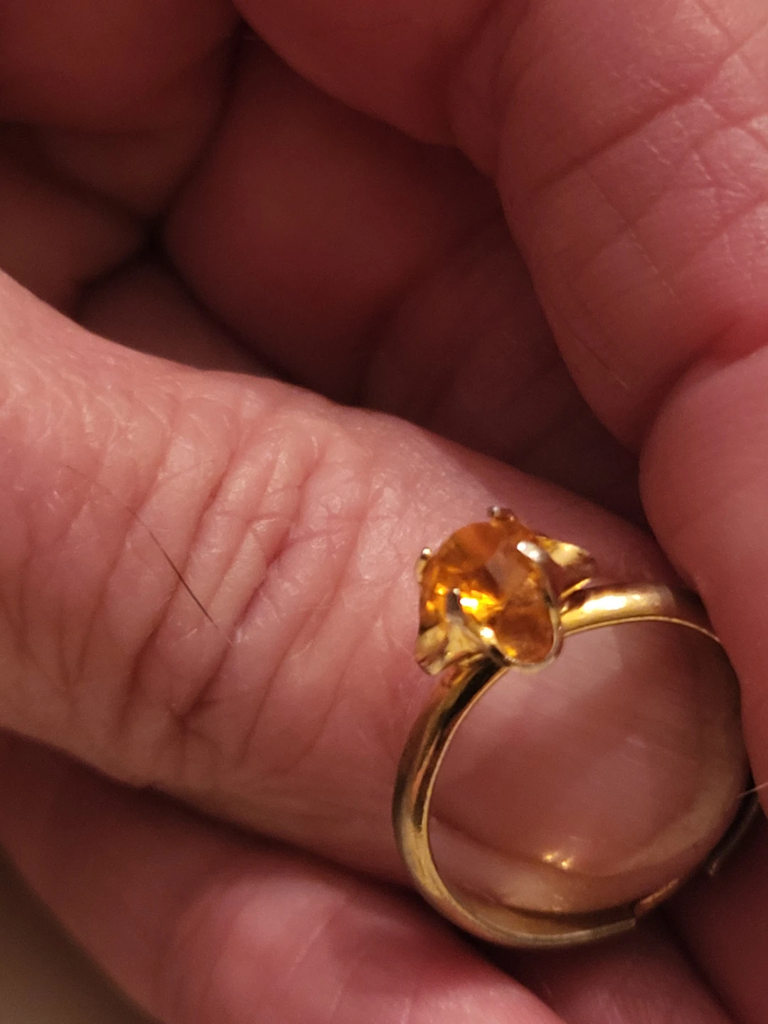 Collectionof 6 Gold-Tone Rings with Gemstones - photo 5
