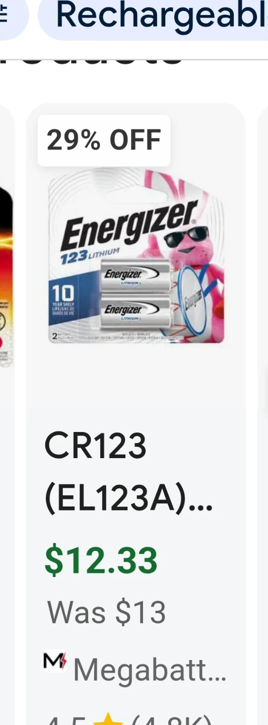 Energizer 123 2 Lithium Batteries - photo 2