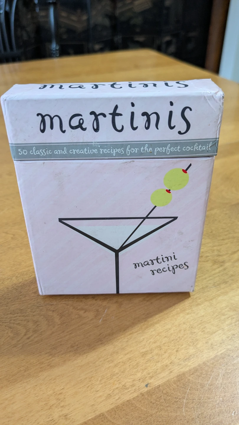 Martini Recipes Card Set