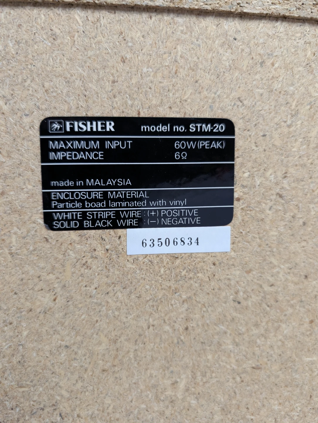 Fisher STM-20 60W (Peak) Speakers