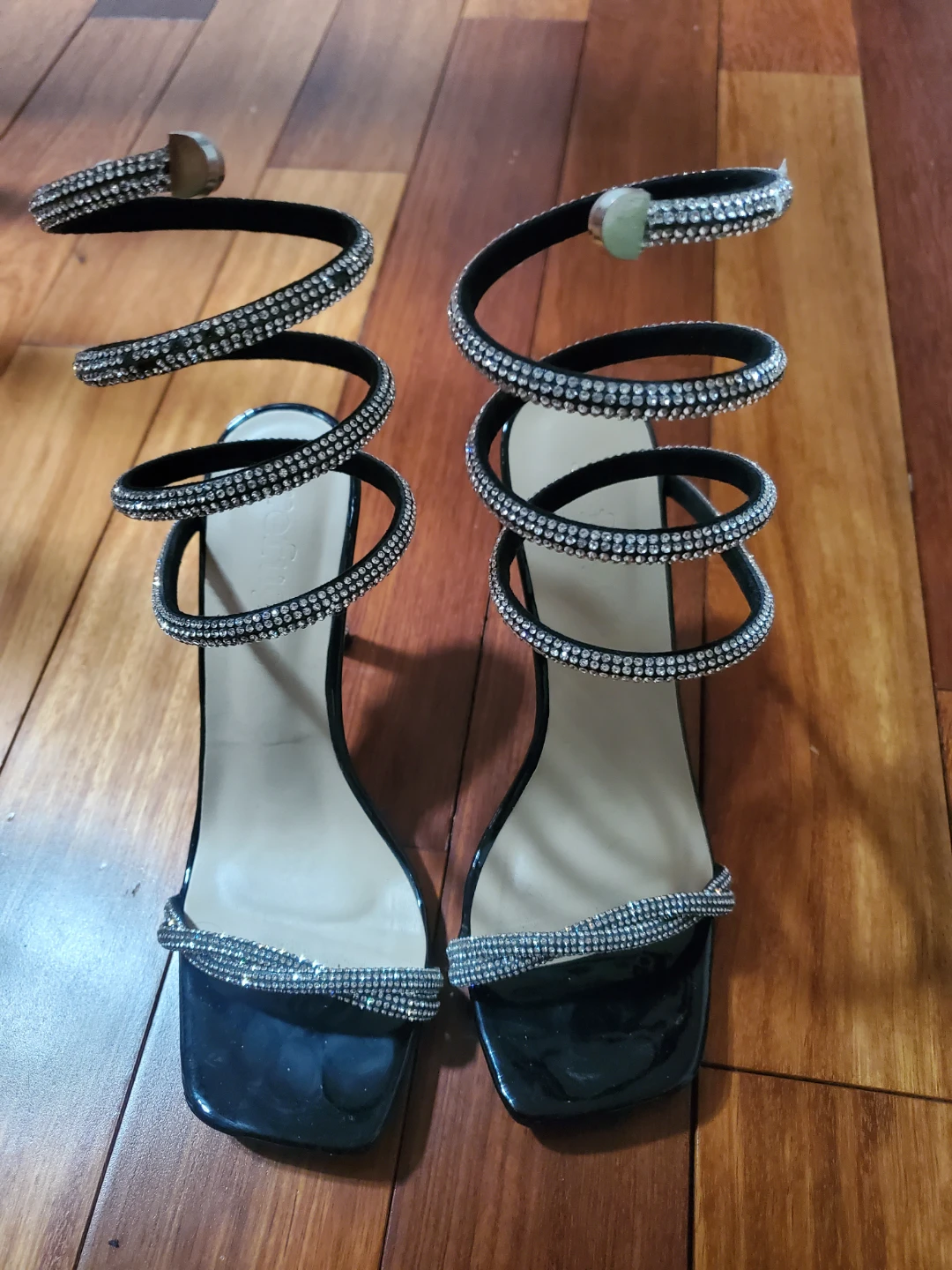 Sparkly Spiral Heels