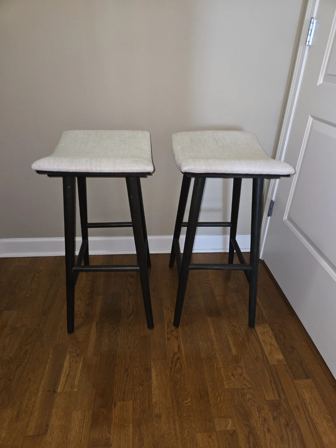 Set of 2 Four Hands Upholstered Bar Stools - photo 2