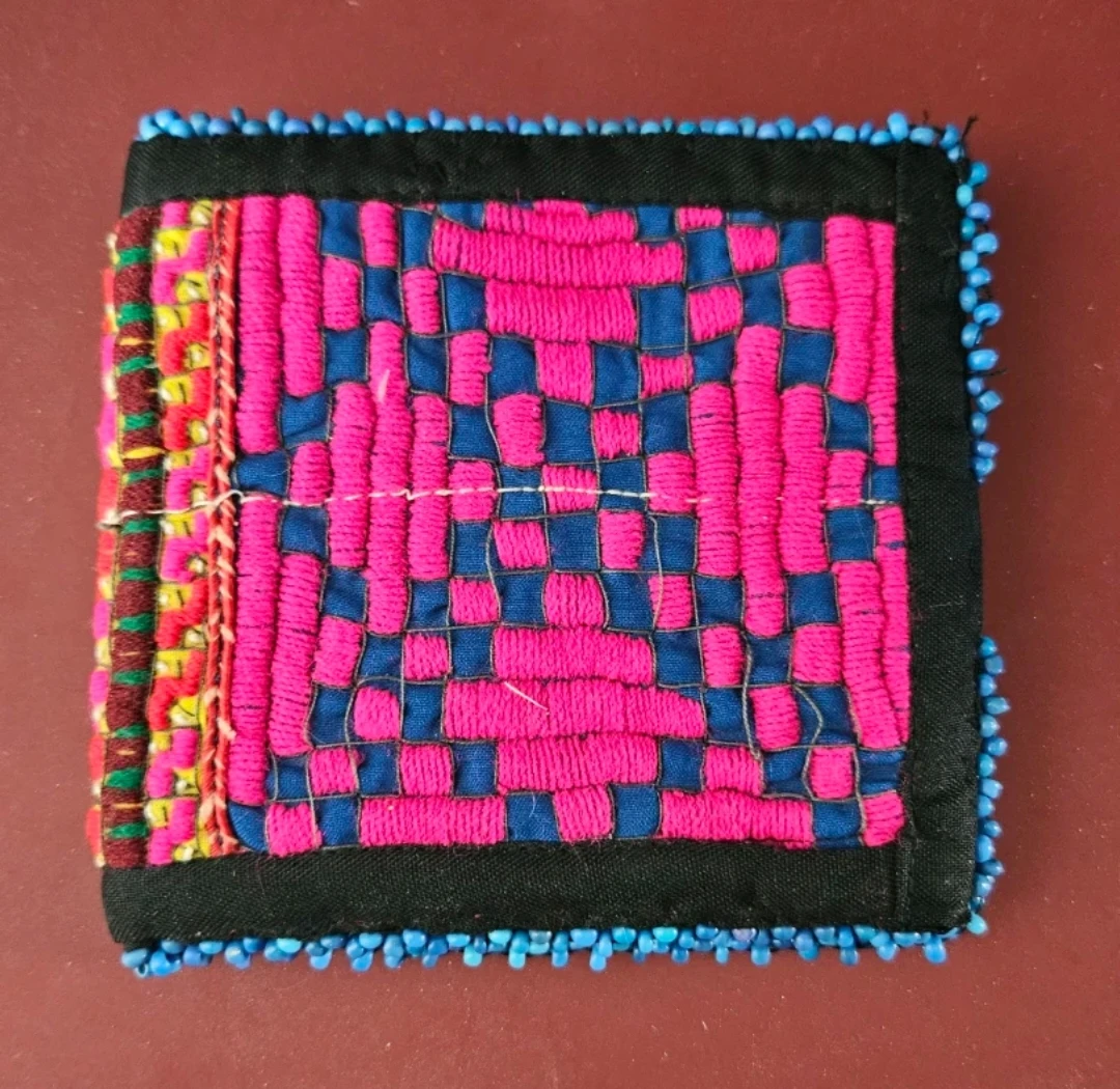 Handmade Embroidered Coin Pouch/Wallet - photo 2
