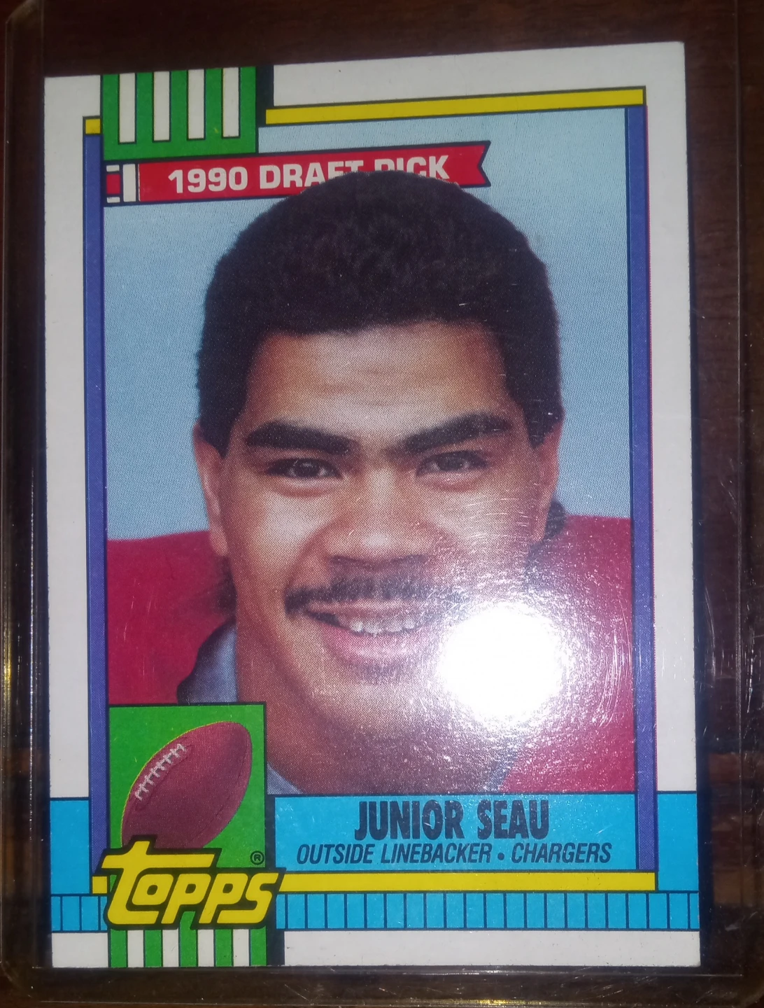 1990 Topps Junior Seau RookieChargers Football Card