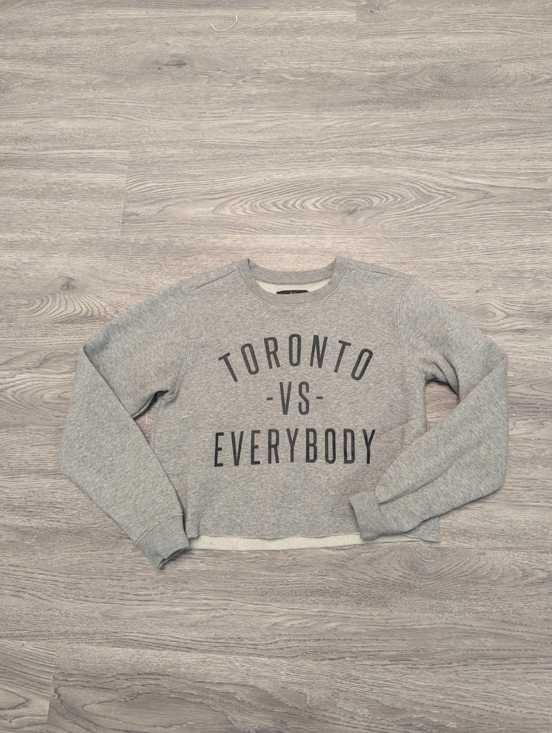 Grey Toronto VS Everybody Cropped Sweatshirt