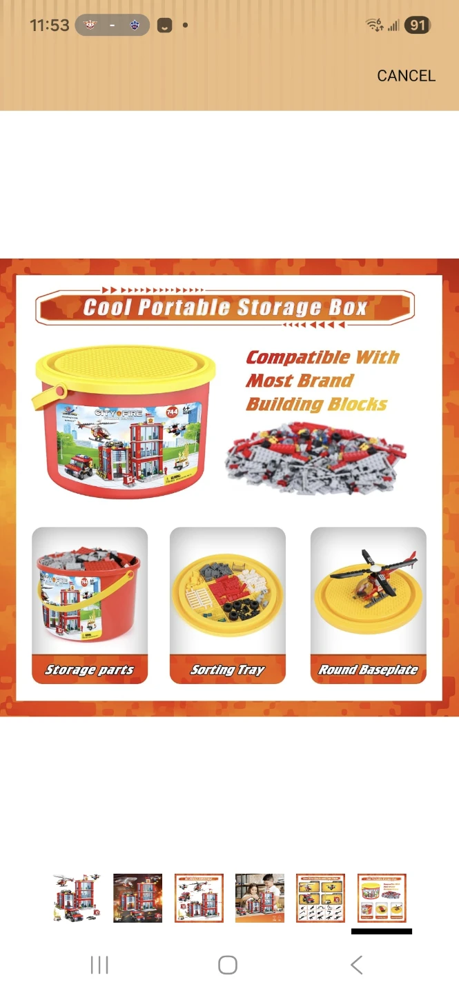 City Fire Building Blocks Set - 971 Pieces - photo 4