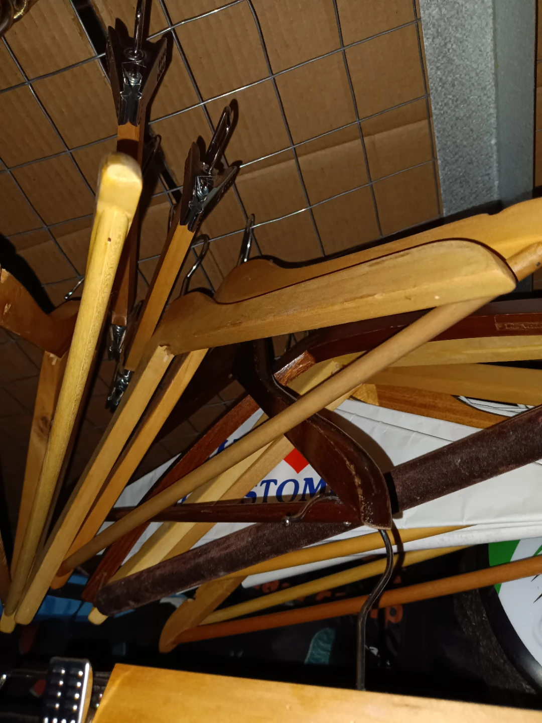 Wooden Hangers with Clips - Assorted