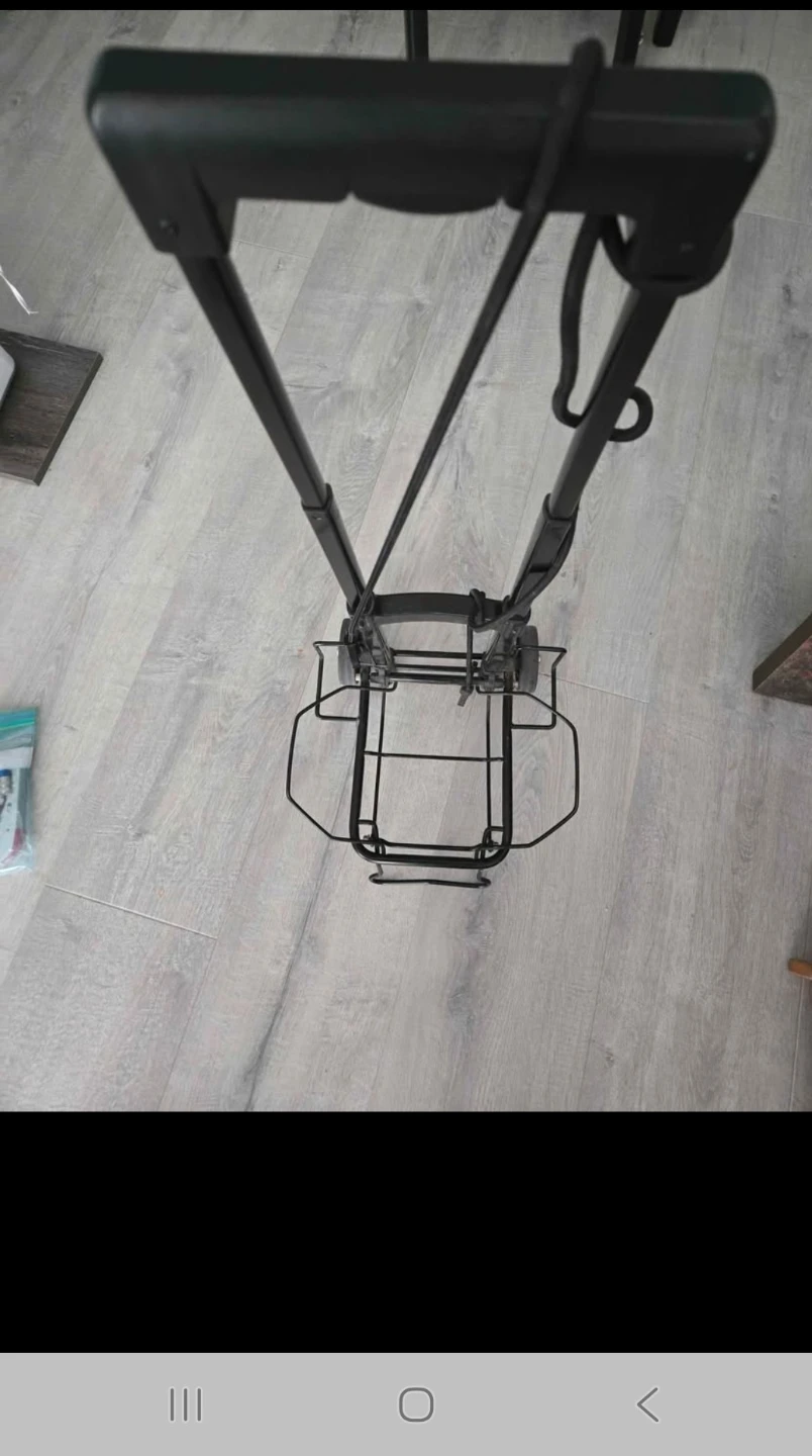 Black Folding Shopping Cart