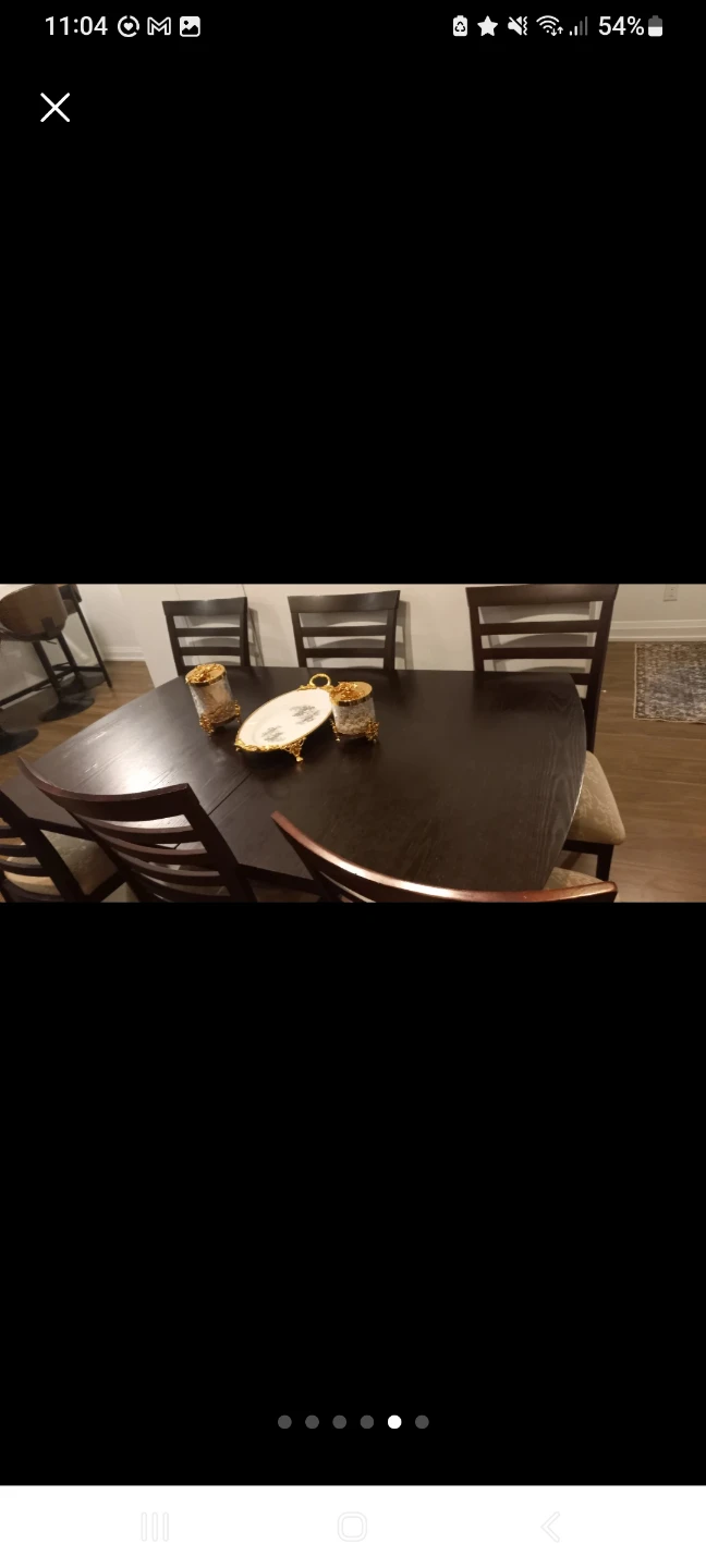 Dark Wood Dining table without chairs