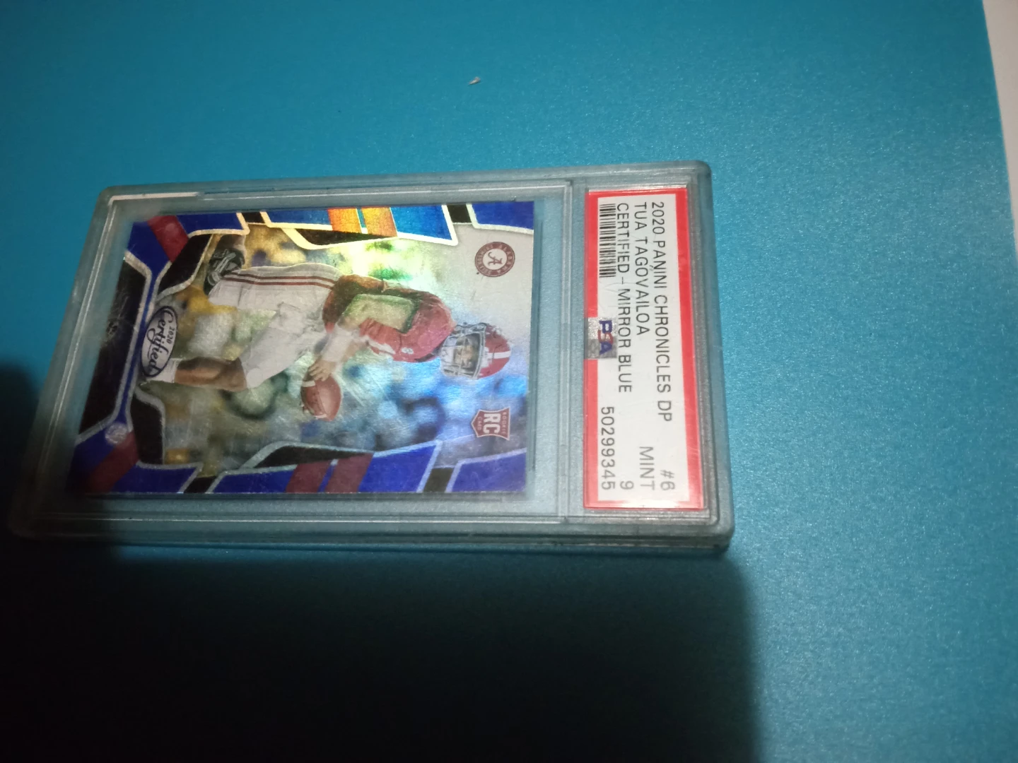 2020 Panini Chronicles Tua Tagovailoa RC Mirror Blue