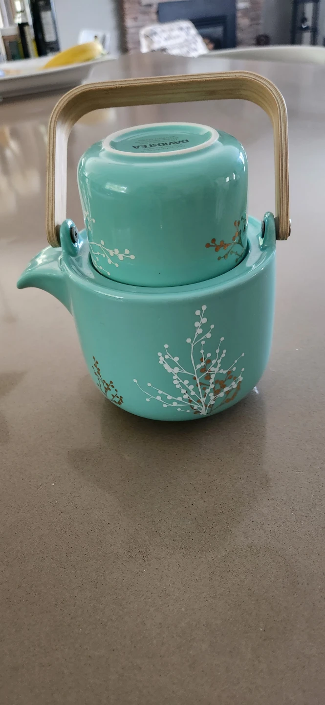DAVIDsTEA Ceramic Teapot with Lid and Infuser