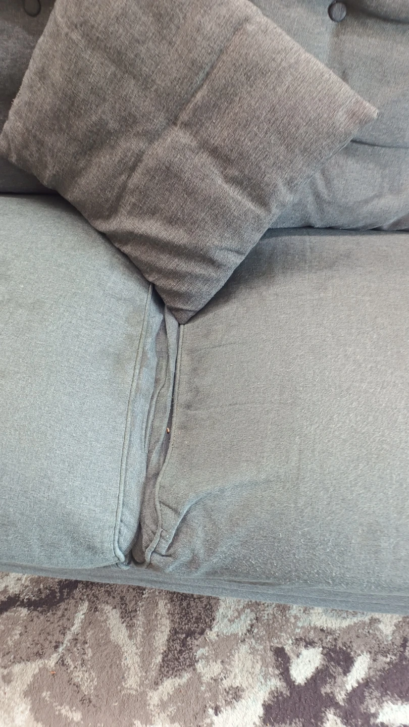 Grey Loveseat Sofa - photo 2