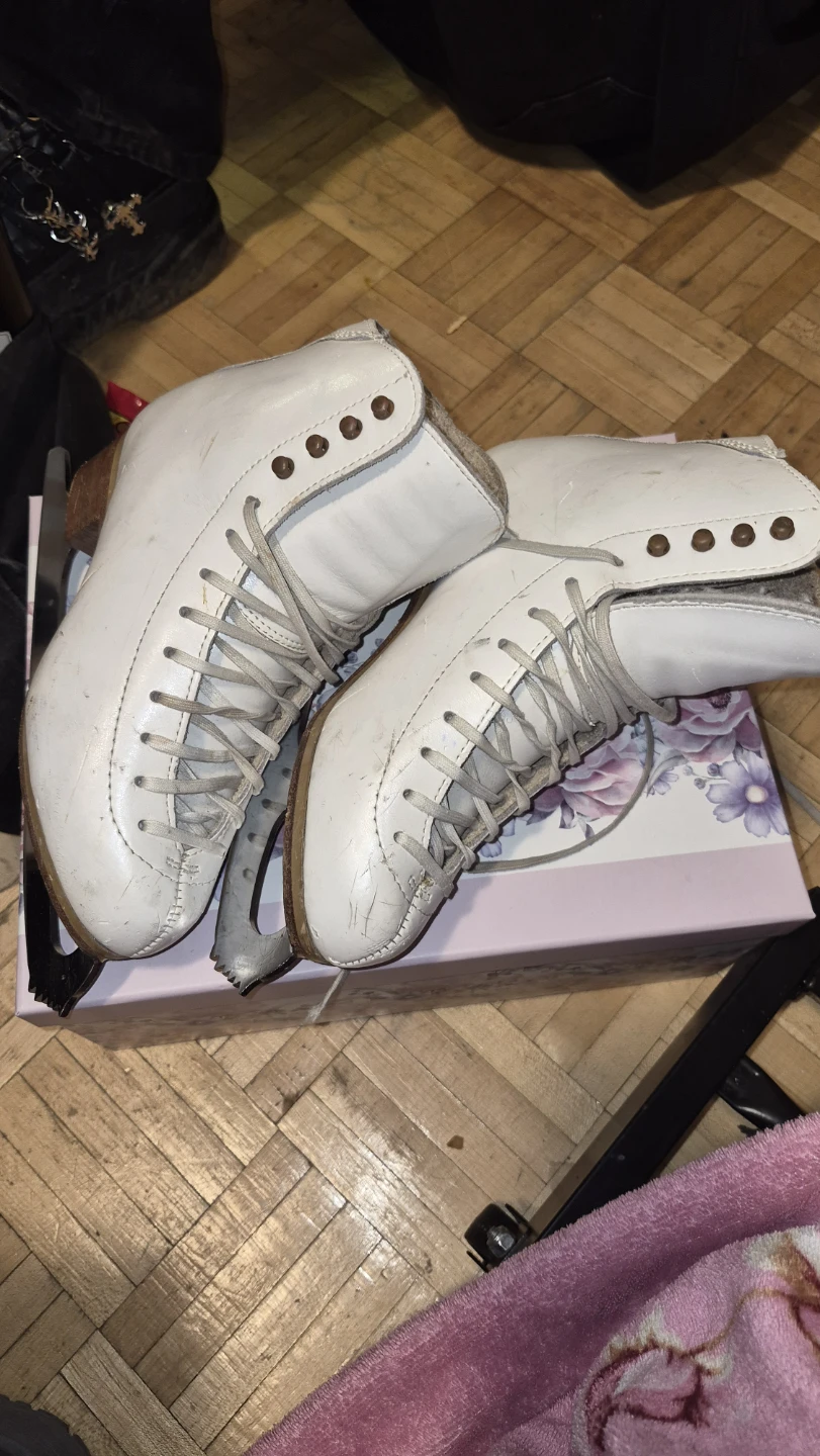 White Figure Ice Skates