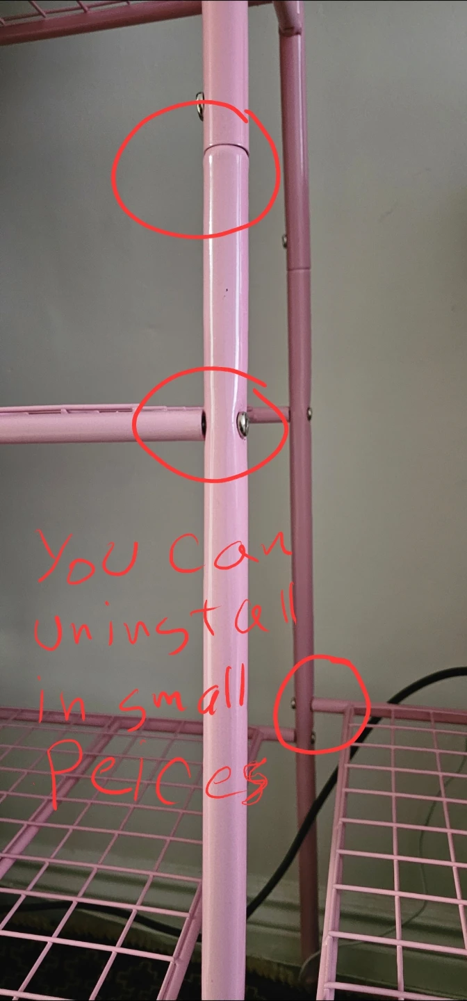 Pink Metal Clothing Rack - photo 4