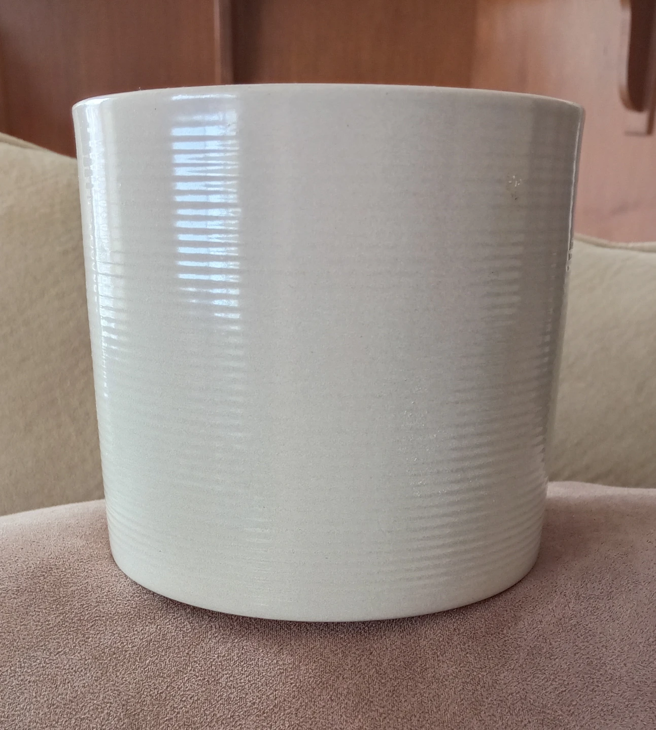 White Ceramic Planter Pot Made in Germany
