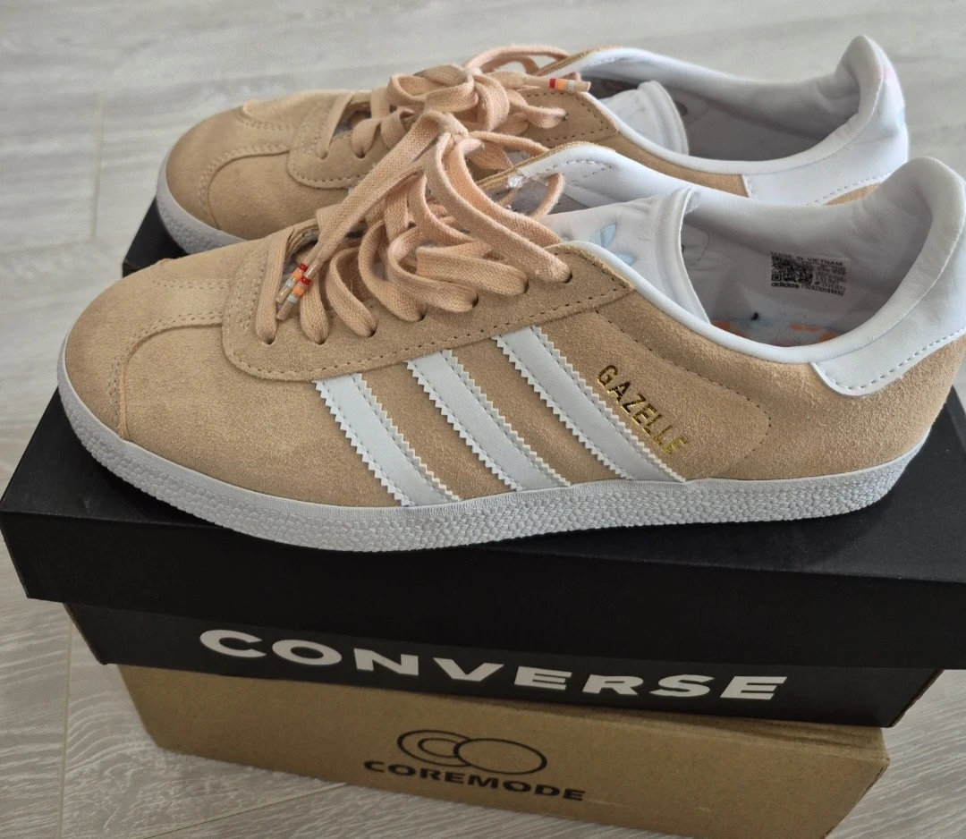 Adidas Gazelle Peach Suede Sneakers - photo 3