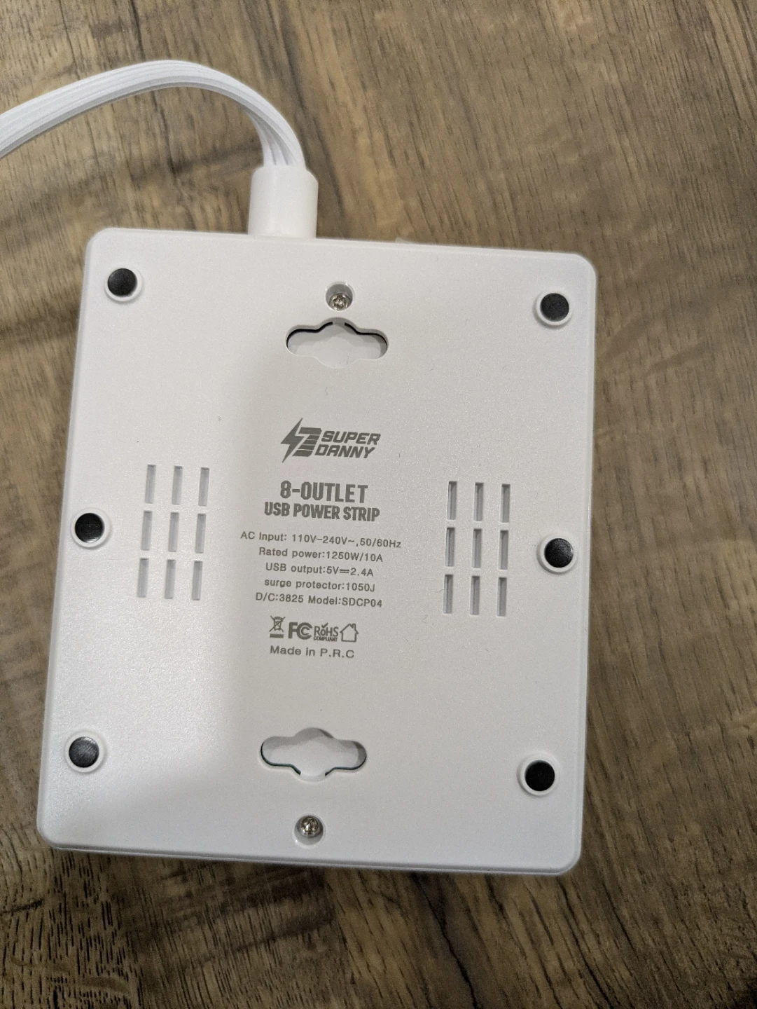 Super Danny 8-Outlet USB Power Strip - photo 5