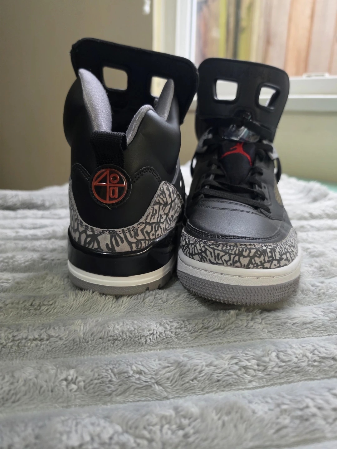 Jordan Spizike "Black Cement" Men's High Top Sneakers - photo 3
