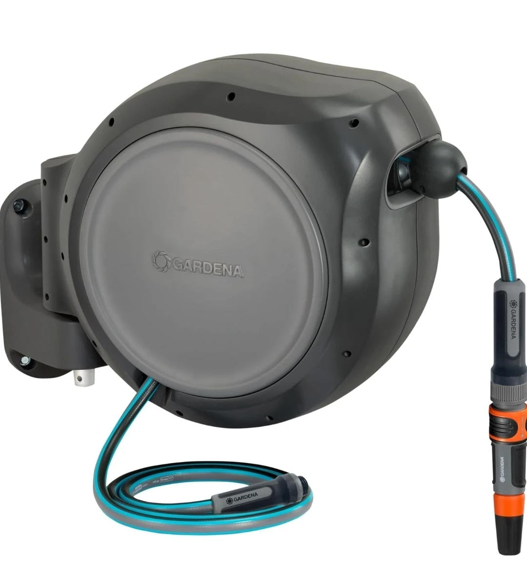 GARDENA Retractable Garden Hose Reel 75' x 1/2" with Nozzle - photo 2