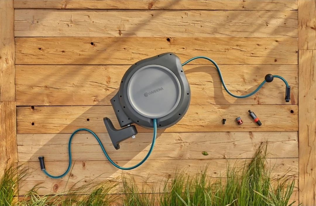 GARDENA Retractable Garden Hose Reel 75' x 1/2" with Nozzle - photo 4