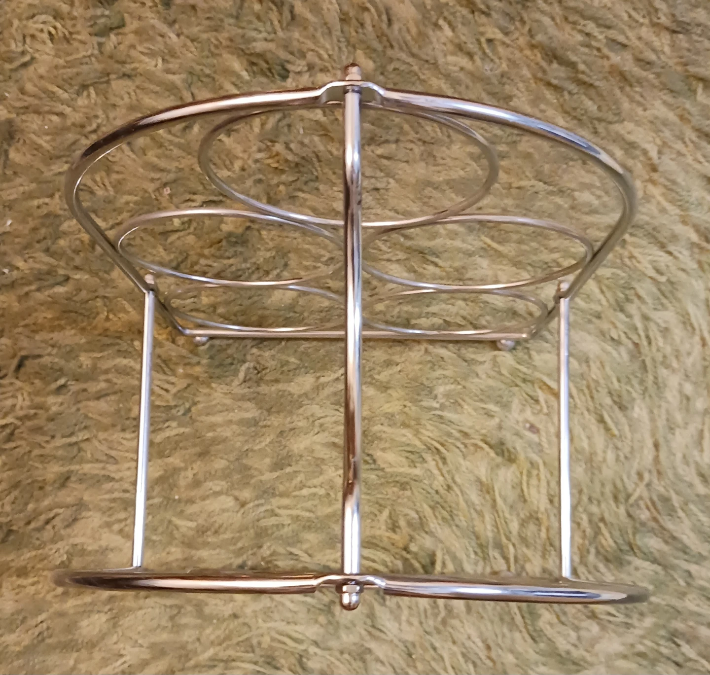 Chrome Metal Wine Rack Holder