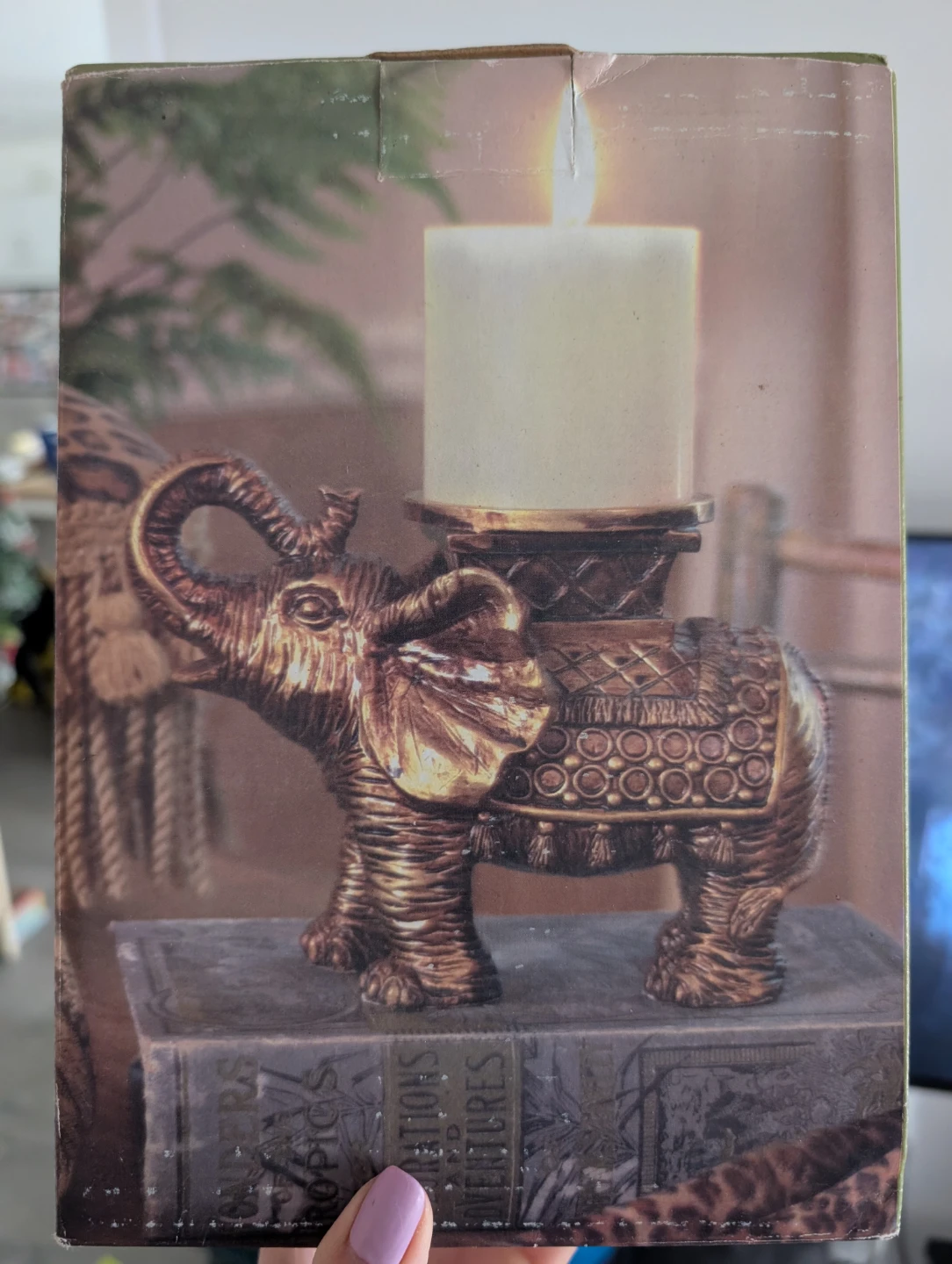 Cedar Creek Collection Elephant Candle Holder