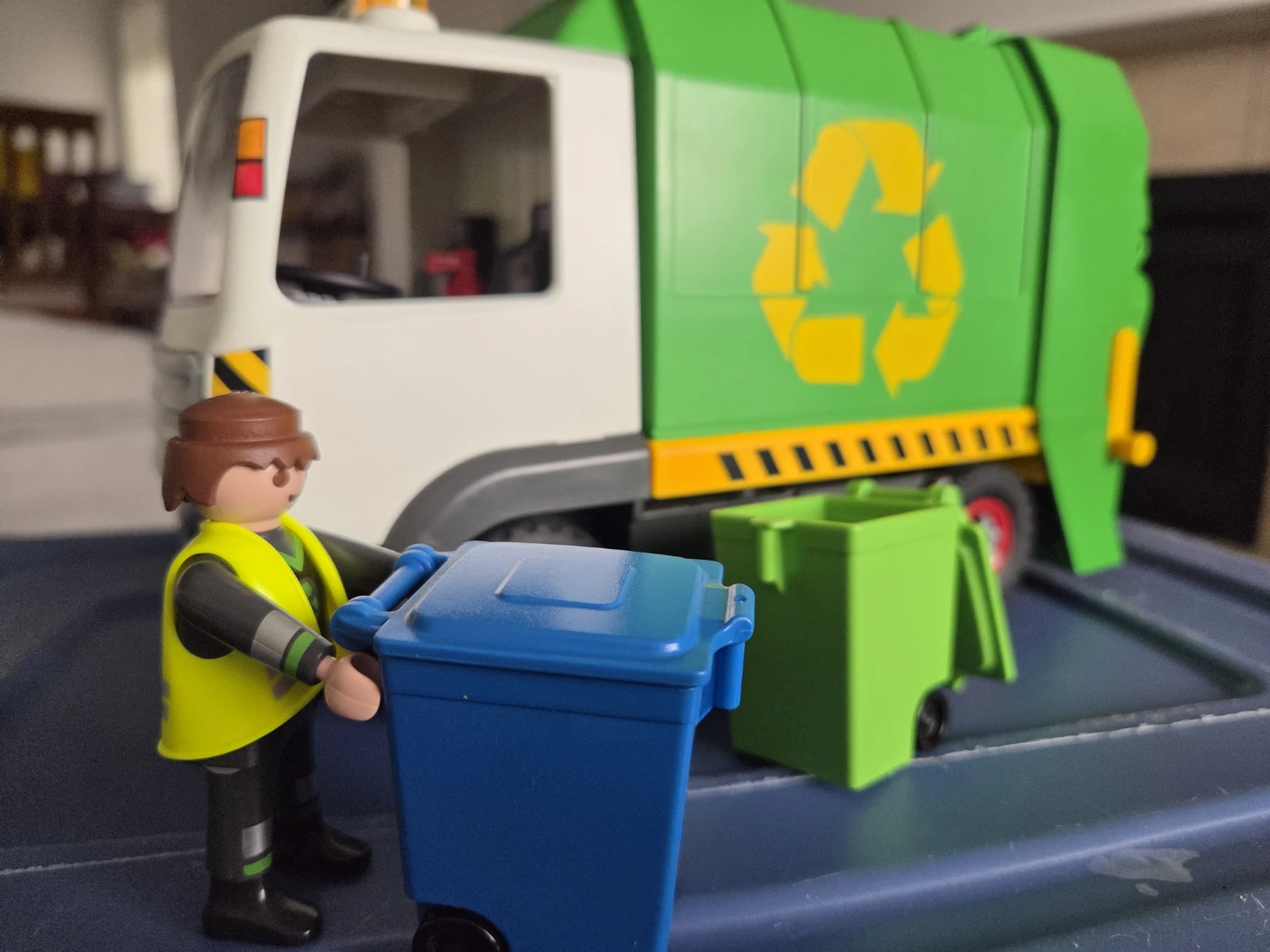 Playmobil Garbage Truck with Figures and Bins