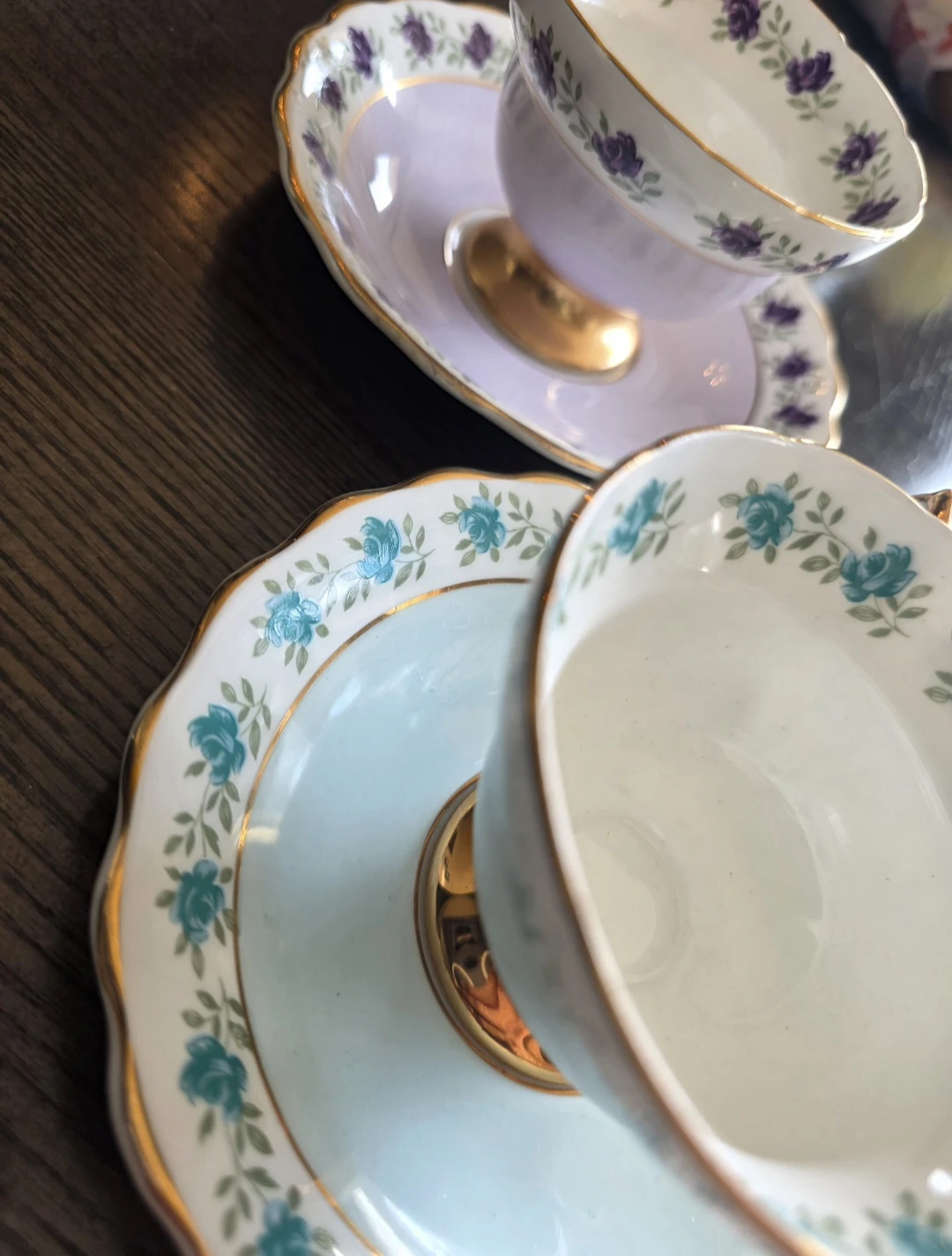 2 vintage Teacups with saucers - photo 3