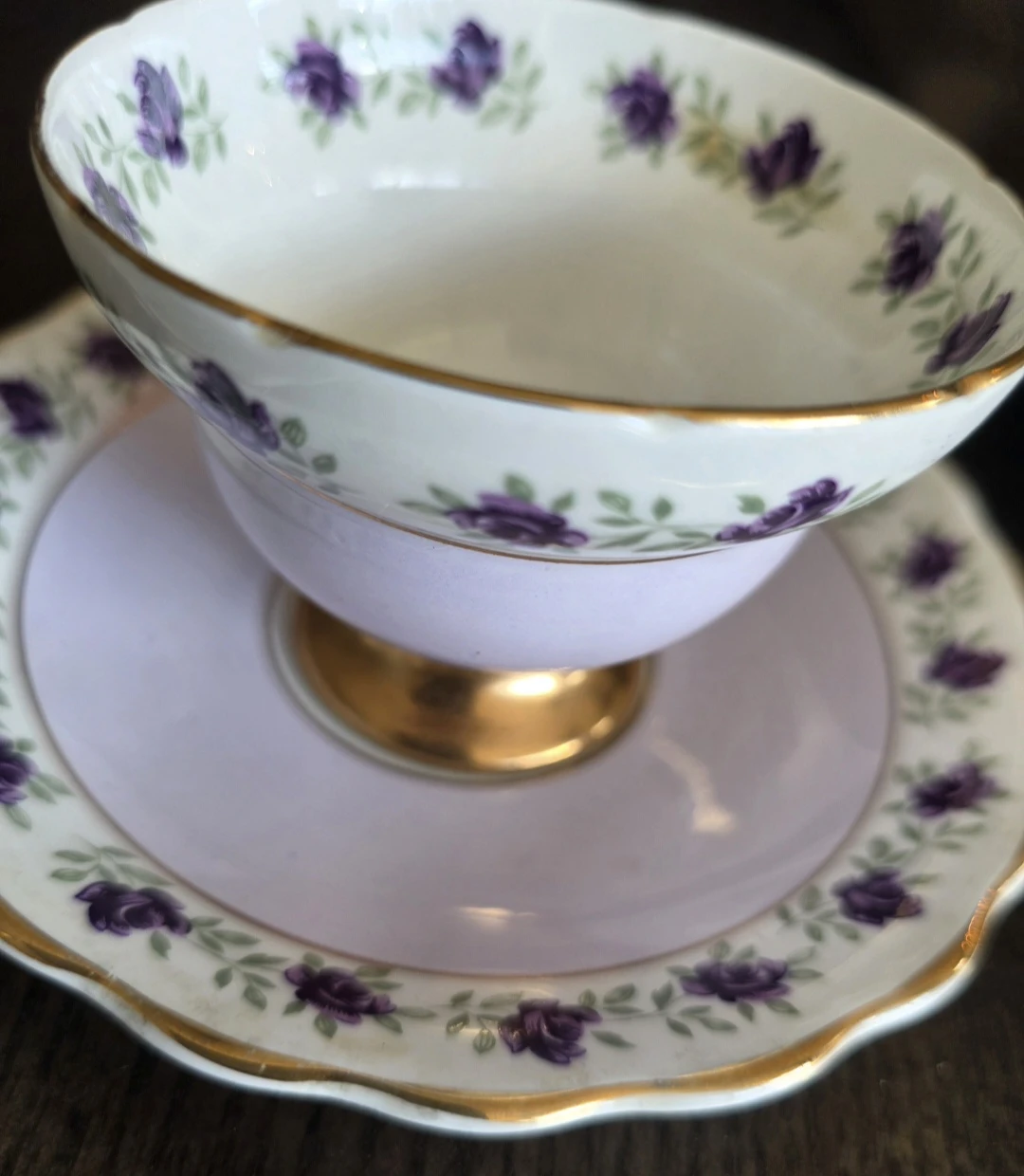 2 vintage Teacups with saucers - photo 4