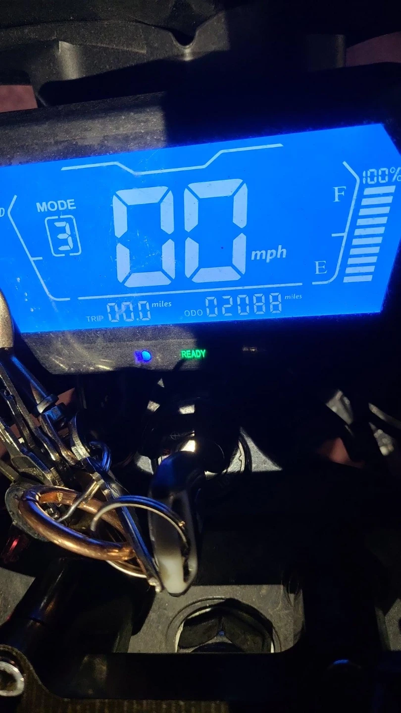Black Electric Scooter Moped - 2088 Miles