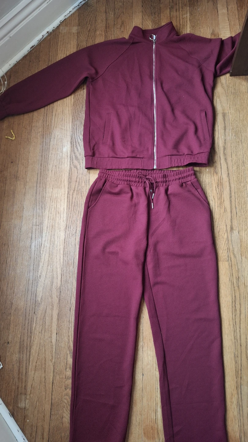 Maroon Tracksuit Set